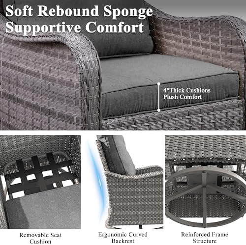 2-Seat Modern Patio Furniture Set - Image 6