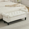 SOFTHION 50" Storage Bench for Bedroom, Velvet Upholstered by SofthionDesign