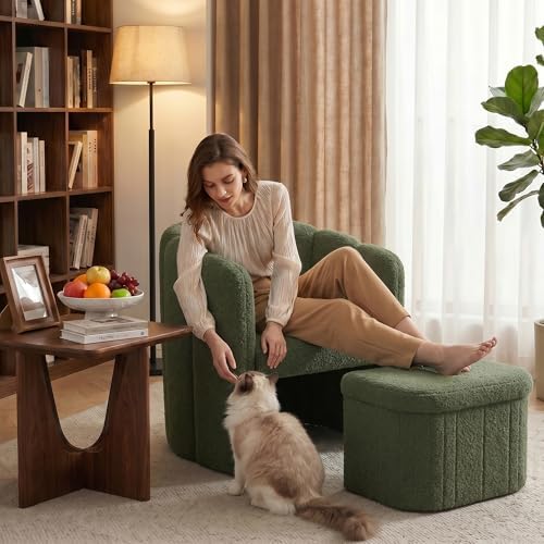 Homkdom Barrel Accent Chair - Image 6