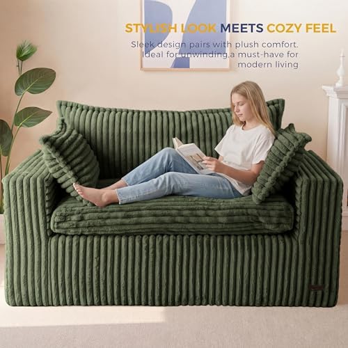 MAXYOYO Boneless Couch, 59-Inch Couch in a Box, Deep Loveseat - Image 5