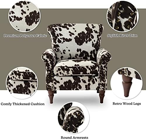 HULALA HOME Traditional Patterned Accent Chair - Image 4