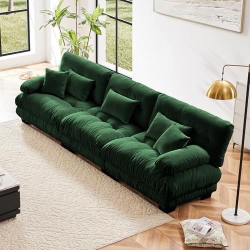 Modular Sectional Sofa for Living Room, 3 Seater Green Large Sectional Couches - Image 3