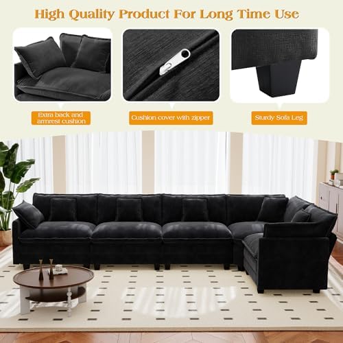 Hanherry Modular Sectional Sofa, Cloud Couch - Image 4