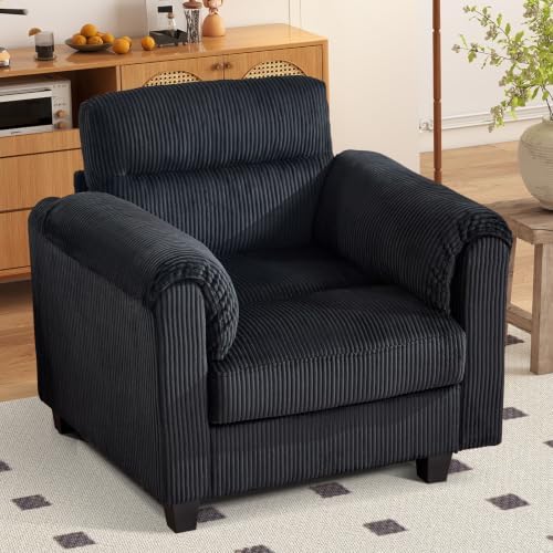 HAOMARKETS Corduroy Sofa Set, Upholstered Armchair by HAOMARKETS