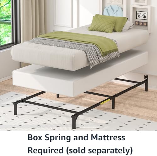 Amazon Basics Metal Twin Size Bed Frame, 6-Leg Base - Image 6