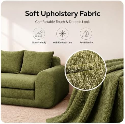 Fold Out Chair Bed, Folding Sofa Bed, 2 in 1 Convertible Sleeper Chair Bed - Image 4