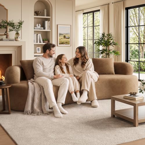 110" Boneless Sectional Couch Modern Curved Sofa - Image 7