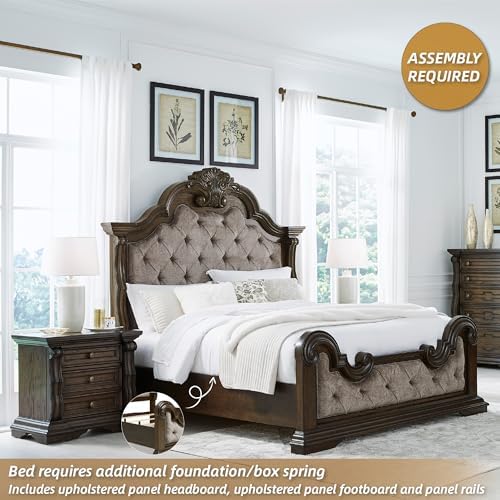 Signature Design by Ashley Maylee King Size Bed Frame and Headboard - Image 5