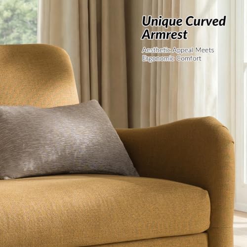 HULALA HOME 50.5" Farmhouse Loveseat Sofa, 2 Seater Sofa - Image 5