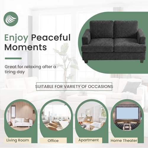 YOUDENOVA 2 Piece Set Comfy Sofa Couch, Loveseat Sofa * 2 - Image 6
