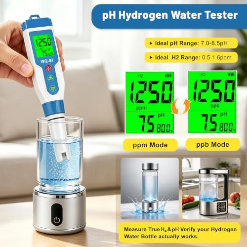 TDS Meter Digital Water Tester, Hydrogen pH ORP Meter - Image 3