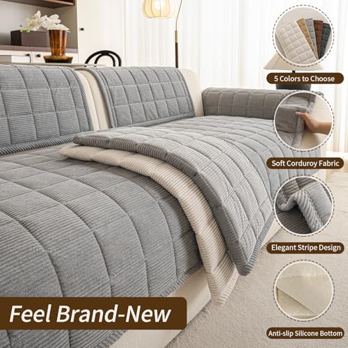 Couch Covers for Sectional Sofa, L Shaped Modular Couch Cover - Image 5