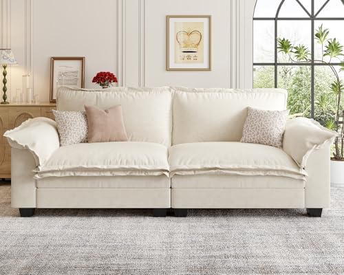 KKL 89 Inch Modular Sectional Sofa, 2 Seater Loveseat Cloud Couch by KKLHome