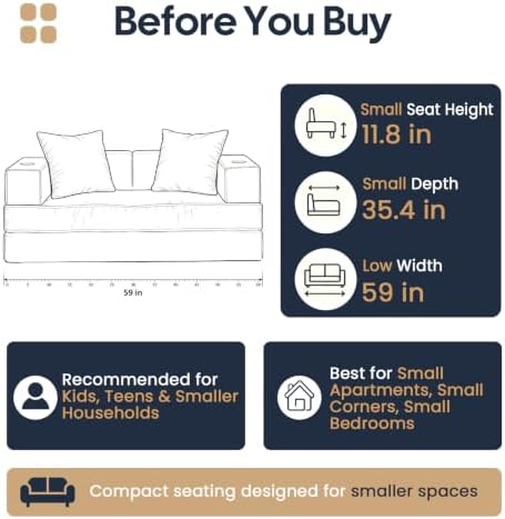 COMAX Boneless Futon Sofa Bed - Image 4