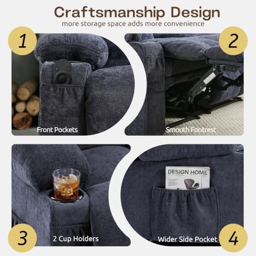 Oversized 3-Seater Recliner Sofa, Big Large Reclining Sofa - Image 6