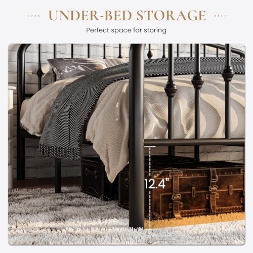 SHA CERLIN Twin Size Metal Bed Frame - Image 5