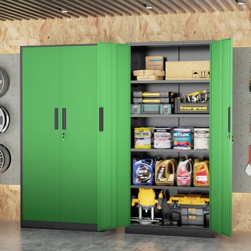 INTERGREAT Metal Storage Cabinet, Tall Metal Cabinet - Image 2