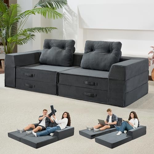 Folding Sofa Bed, Convertible Sleeper Chair Bed, Floor Sofa by HILERO