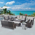 Belord 13 Piece Wicker Patio Furniture Set, Outdoor Swivel Rocker Chairs Set of by Belord