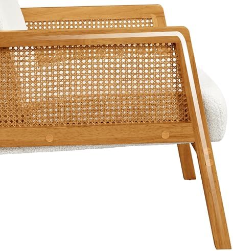 Yaheetech Rattan Accent Chair, Boho Vintage Armchair - Image 6