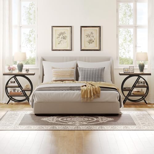Tribesigns End Table Set of 2, 3-Tier Narrow Side Table - Image 6