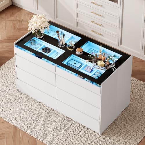 8 Drawer Dresser Set of 2 by ZORPLIX