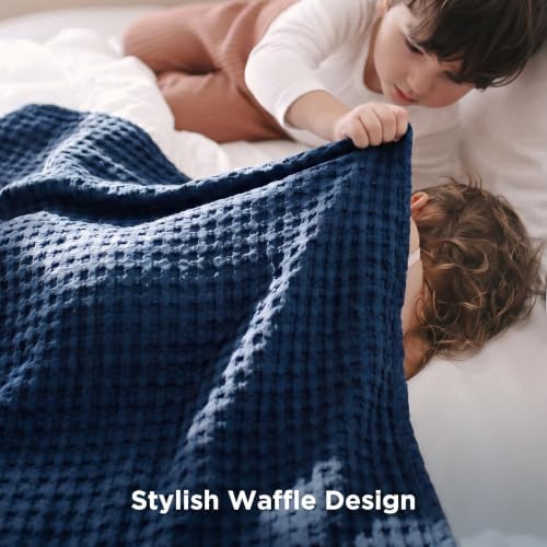 Bedsure Cooling Waffle Blanket for Hot Sleepers - Image 5
