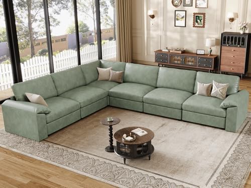 EASE MOOSE Modular Sectional Sofa, L Shaped Large Modular Couch by EASEMOOSE