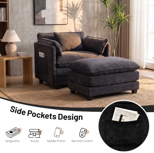 39.5" Modern Oversized Accent Chair - Image 3