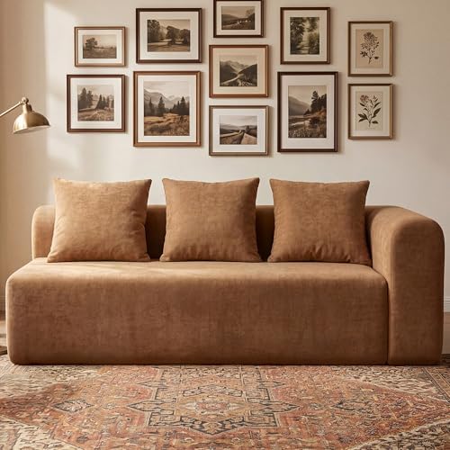 Claiks 71" Right Armrest Boneless Sectional Loveseat Sofa by CLAIKS