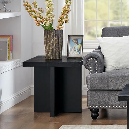 Roundhill Furniture Mchome Square End Table, Nightstand - Image 3