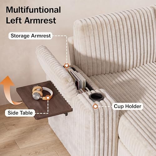 WEUP 86" Modular Sectional Sleeper Sofa - Image 7