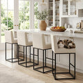 VESCASA Linen 31 inches Bar Height Bar Stools by VESCASA