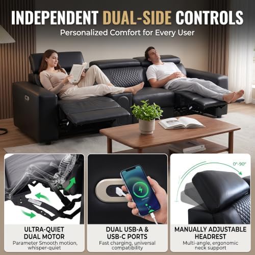 Power Recliner Sectional Sofa - Image 3