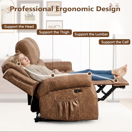 HAOMARKETS 85" Wide Power Reclining Sofa Set of 2 - Image 6