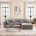 117.5" Oversized Boneless Sectional Couch by fanzutuz