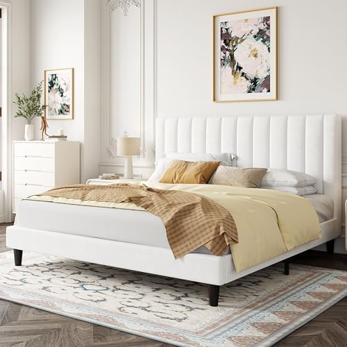 Allewie King Bed Frame/Velvet Upholstered Bed Frame - Image 3
