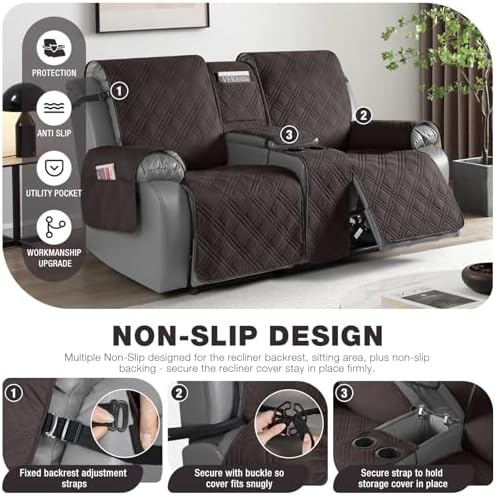 TAOCOCO Waterproof Loveseat Recliner Cover - Image 4