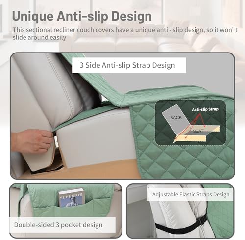 Waterproof Sectional Reclining Couch Covers L Shaped Recliner Sectional Sofa - Image 5