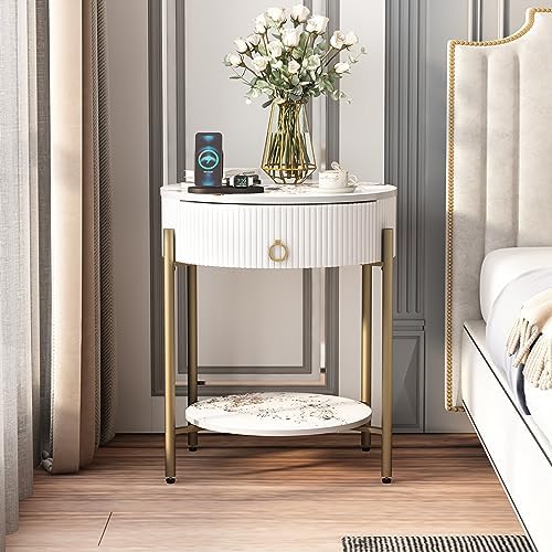 OIOG Round End Table, Nightstand - Image 4