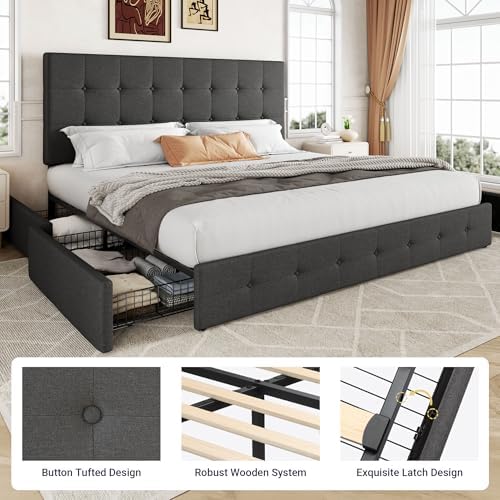 Allewie King Size Storage Bed Frame - Image 6