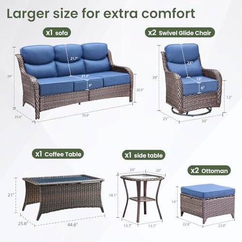 Luxury Patio Furniture Set 7pcs - Image 2
