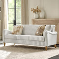 HULALA HOME Farmhouse 3 Seater Sofa by HULALAHOME