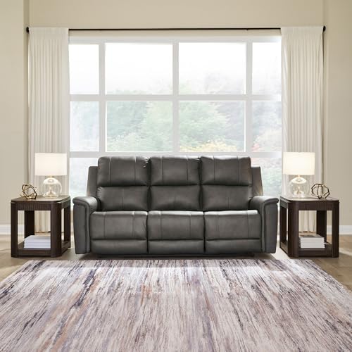 Signature Design by Ashley Burnley Leather Power Reclining Sofa - Image 2