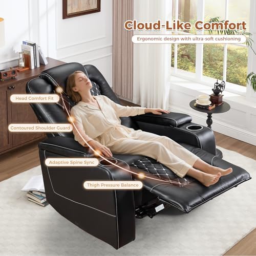 ANJ Faux Leather Power Recliner - Image 7