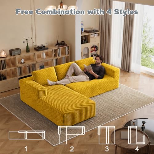 93" L-Shaped Modular Sectional Sofa - Image 3