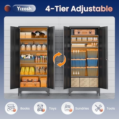 Yizosh Metal Garage Storage Cabinet - Image 6