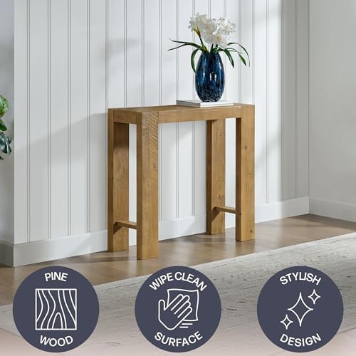 Alaterre Classic Solid Wood Entryway Console Table, 36 Inch - Image 3