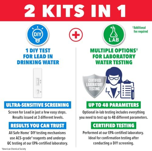 Safe Home® DIY Lead in Drinking Water Test Kit – Advanced Detection to 4 PPB – - Image 3
