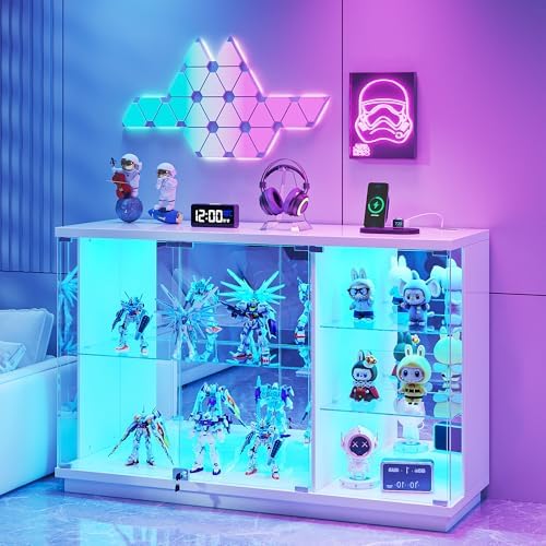 Lvifur High Gloss Glass Display Cabinet by LVifurSmartFurniture